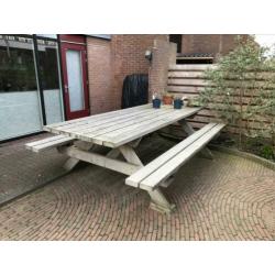 Robuuste picknick tafel 12 personen