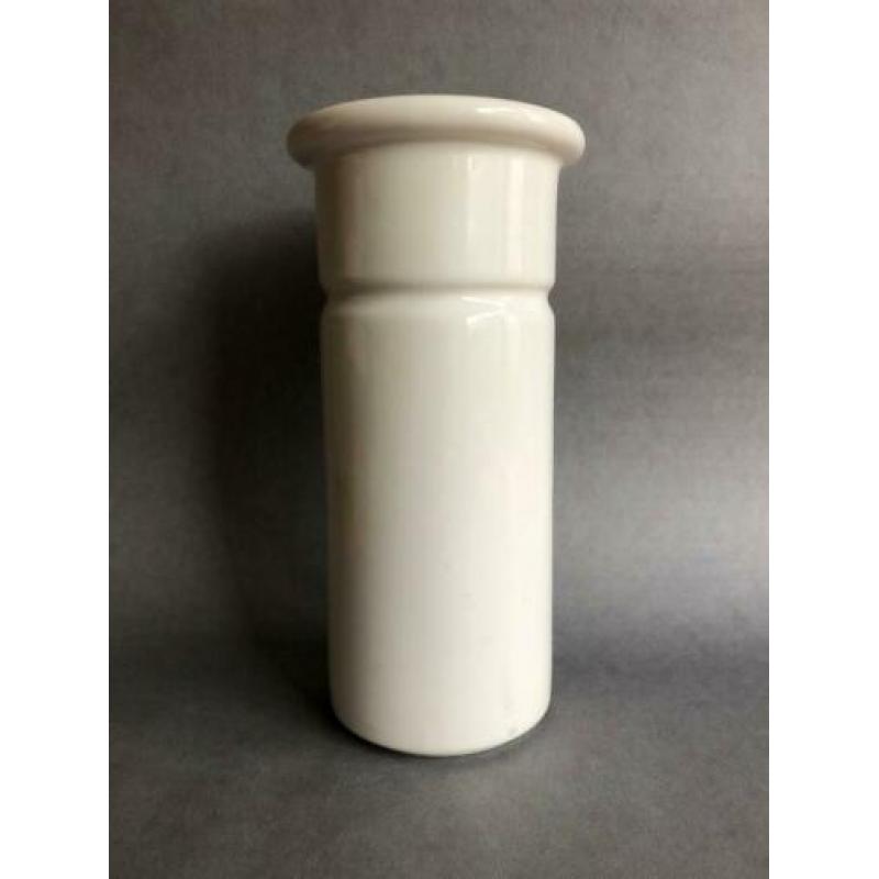 Sicart White Vase 0817, Mid Century Italian Design