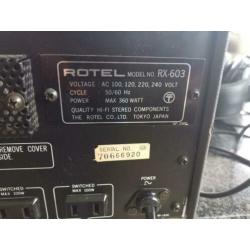 Rotel Rx-603, vintage reciever uit jaren 70