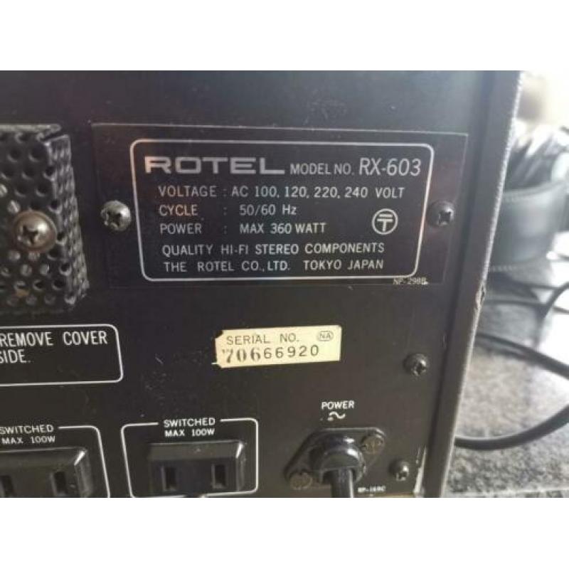 Rotel Rx-603, vintage reciever uit jaren 70