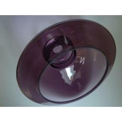 '60 lampenkap doria leuchten, helder amethyst glas, space