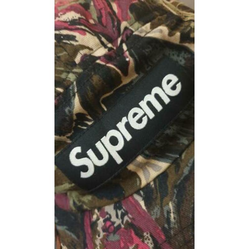 Supreme Painted Floral Camp Cap Olive