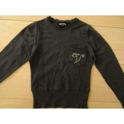 Schattig taupe pullover van Vingino mt. 6