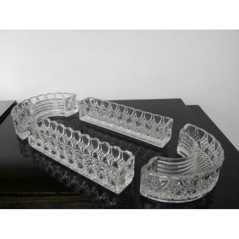 Art deco Val st Lambert Tafelset/Milieu de Table, Diamants &