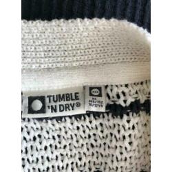 tumble & dry blauw wit vest mt 146-152