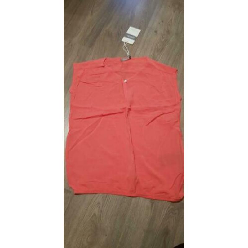 Nieuwe Geisha top maat 152 Kleur coraal rood Geisha blouse