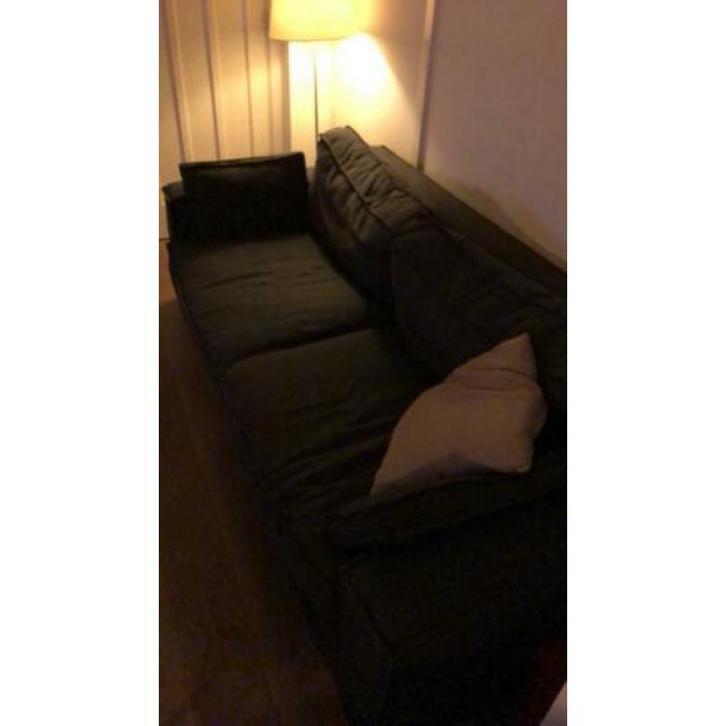 Ikea bank 210x70x100 stof antraciet grijs (2x)