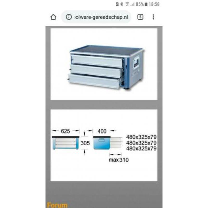 Gedore gereedschapskist / gereedschapskast/ opzetkist