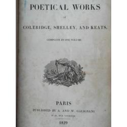 Antiek boek uit Engeland The poetical works uit 1829.