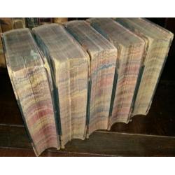 5 antieke boeken Sir Walter Scott Bart begin 1800