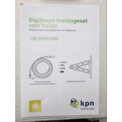 NIEUW KPN Digitenne montageset buiten 10 M coax + gratis..