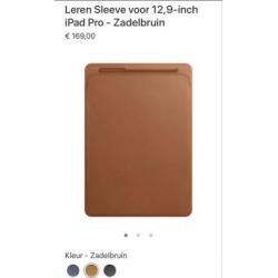 Apple leren iPad sleeve 12.9 inch