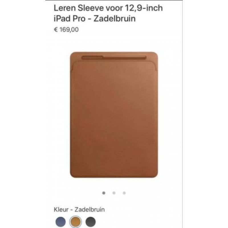 Apple leren iPad sleeve 12.9 inch