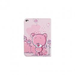 iPad mini 4 - hoes, cover, case - PU leder - roze beer