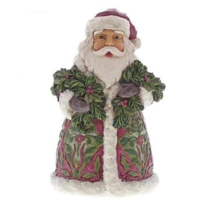 Jim Shore Victorian Santa with Evergreen - kerstman